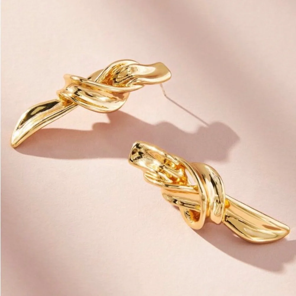 Anthropologie knot earrings